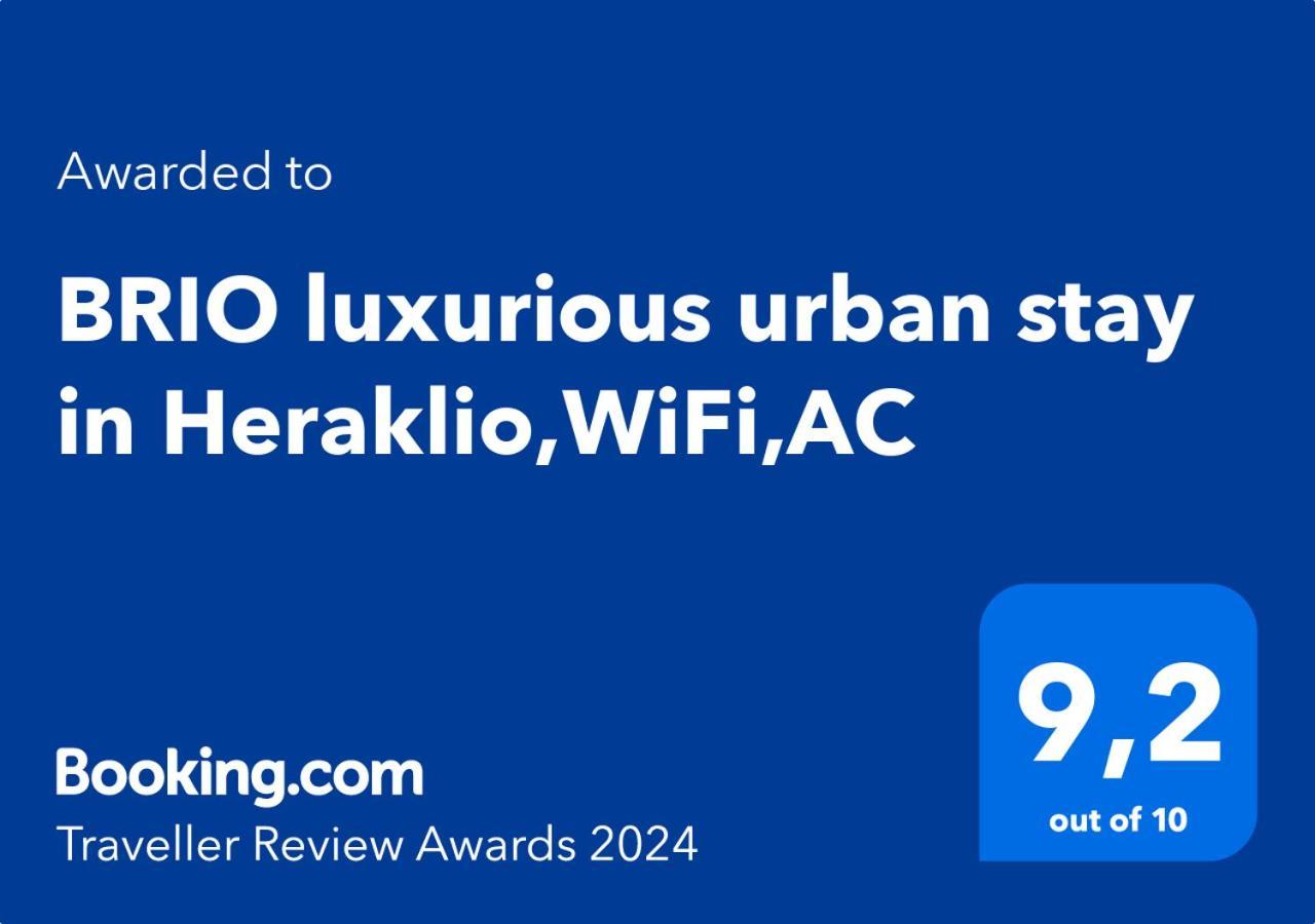 Brio Luxurious Urban Stay In Heraklio,Wifi,Αc Heraklion  Екстер'єр фото